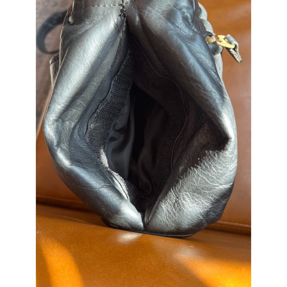 Coronado Leather Co Black Leather Concealed Carry Purse Shoulder Bag - Picture 6 of 13